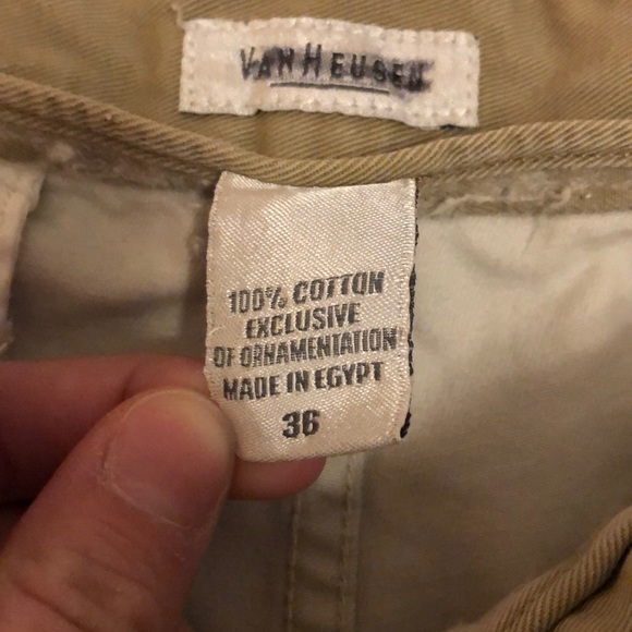 5/$25🏷❤️Van Heusen tan/khaki shorts casual pockets - Picture 7 of 11